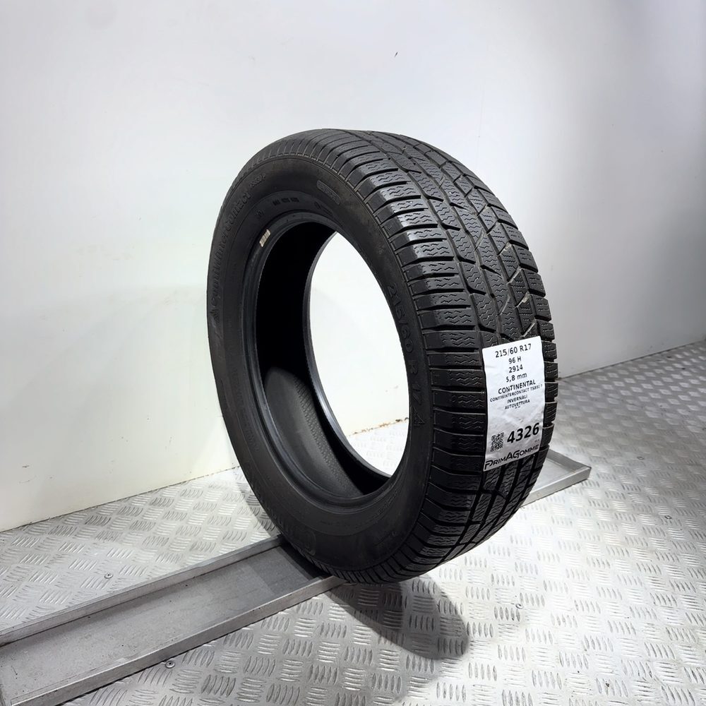 Gomma Usata 215 60 R17 96H Continental Contiwintercontact TS830 P 83% Invernale - immagine 5