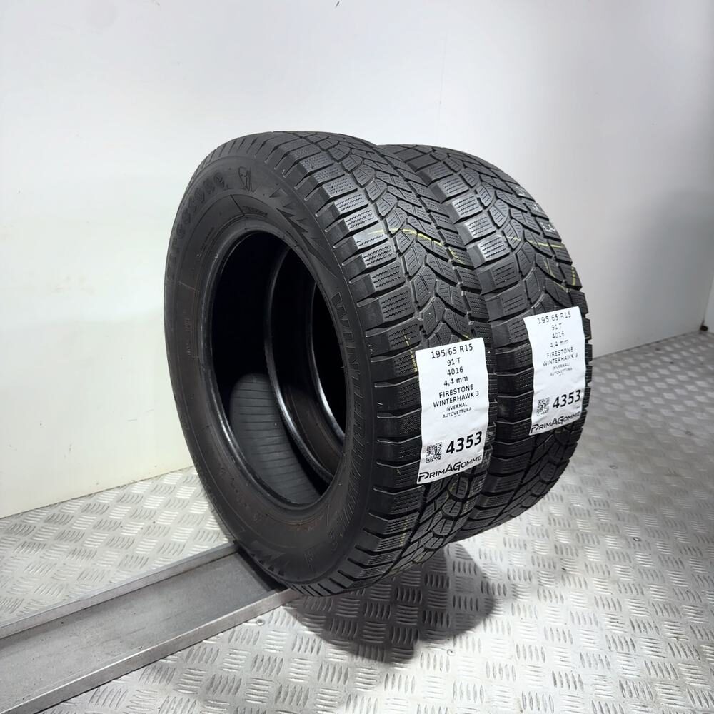 Gomme Usate 195 65 R15 91T Firestone Winterhawk 3 Invernali - immagine 5