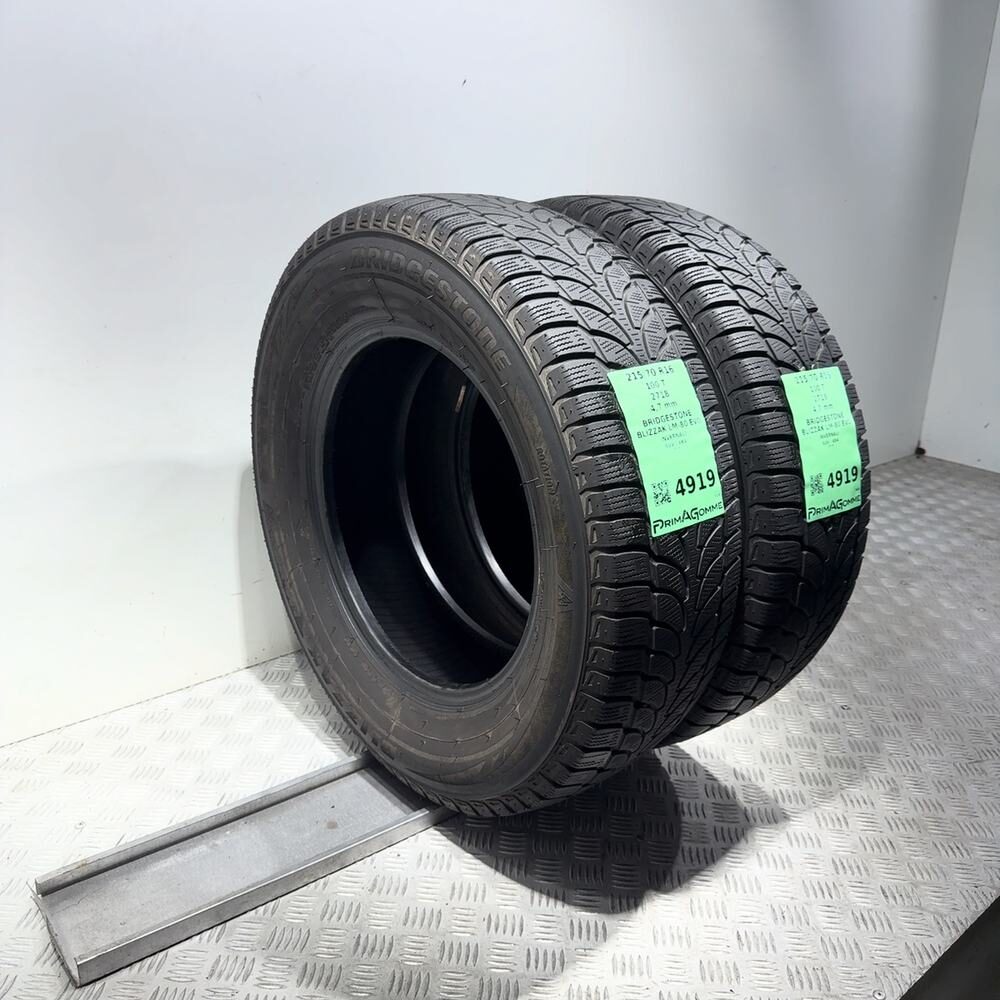 Gomme Usate 215 70 R16 100T Bridgestone Blizzak LM-80 Evo Invernali - immagine 5