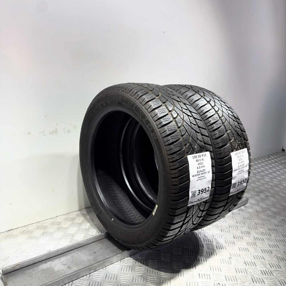 Gomme Usate 195 50 R16 88H XL Dunlop Winter Sport 3D 86% Invernali - immagine 5