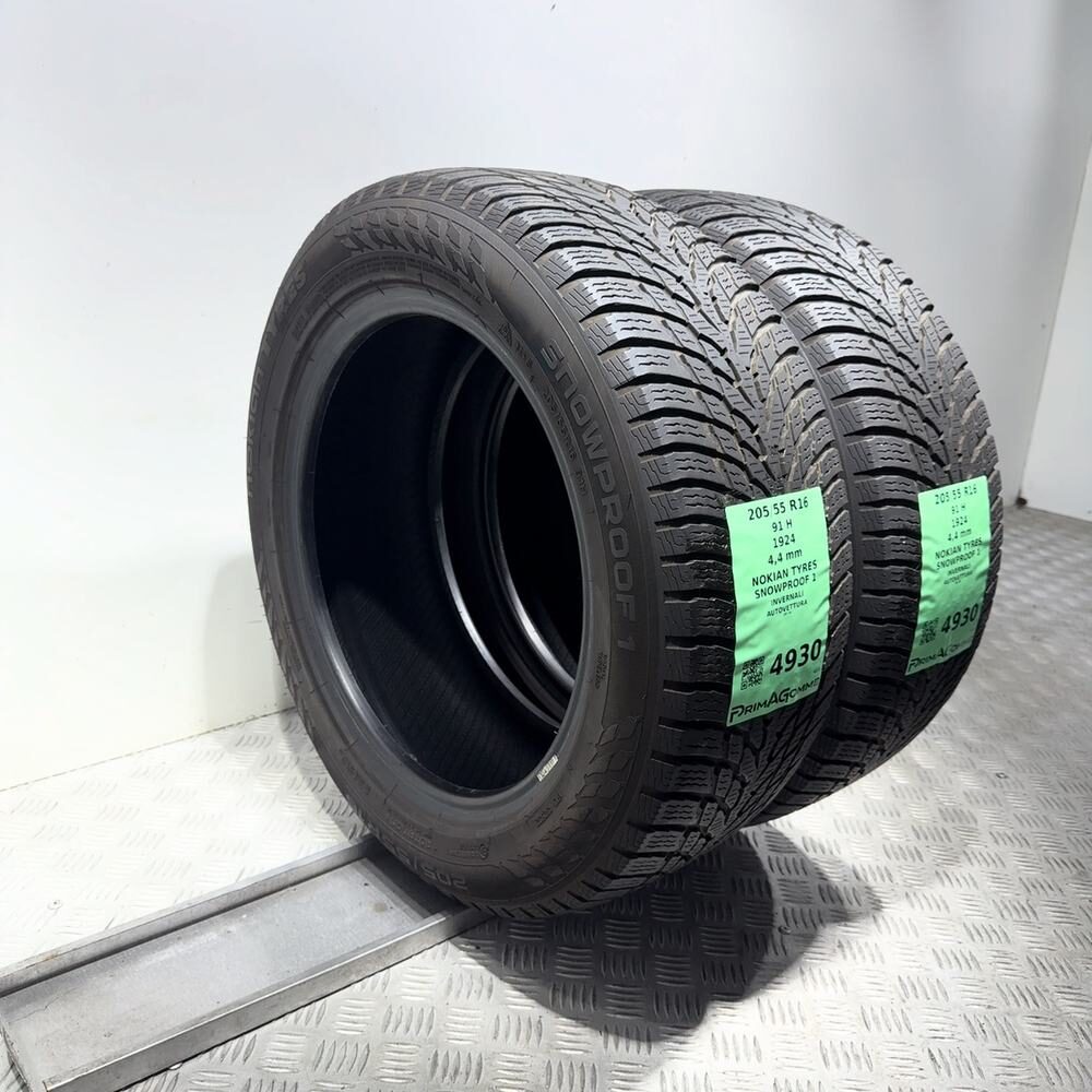Gomme Usate 205 55 R16 91H Nokian Tyres Snowproof 1 Invernali - immagine 5