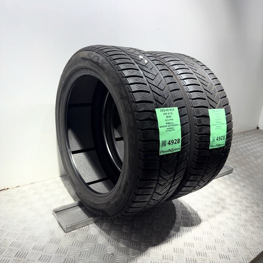 Gomme Usate 255 45 R19 104W XL Pirelli Winter Sottozero 3 Invernali - immagine 5