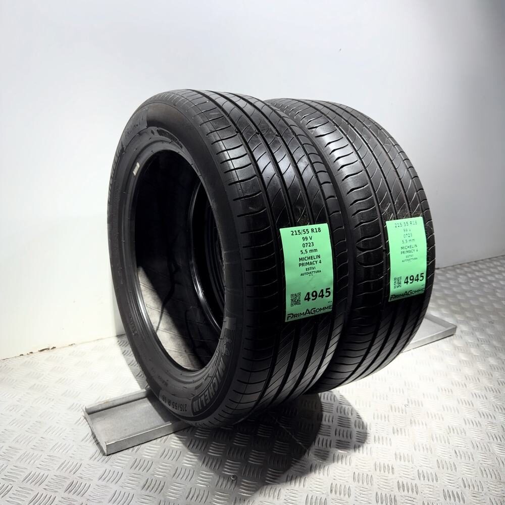 Gomme Usate 215 55 R18 99V Michelin Primacy 4 79% Estive - immagine 5