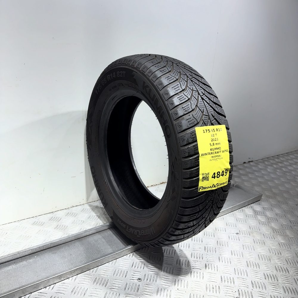 Gomma Usata 175 65 R14 82T Kumho Wintercraft WP52 83% Invernale - immagine 5