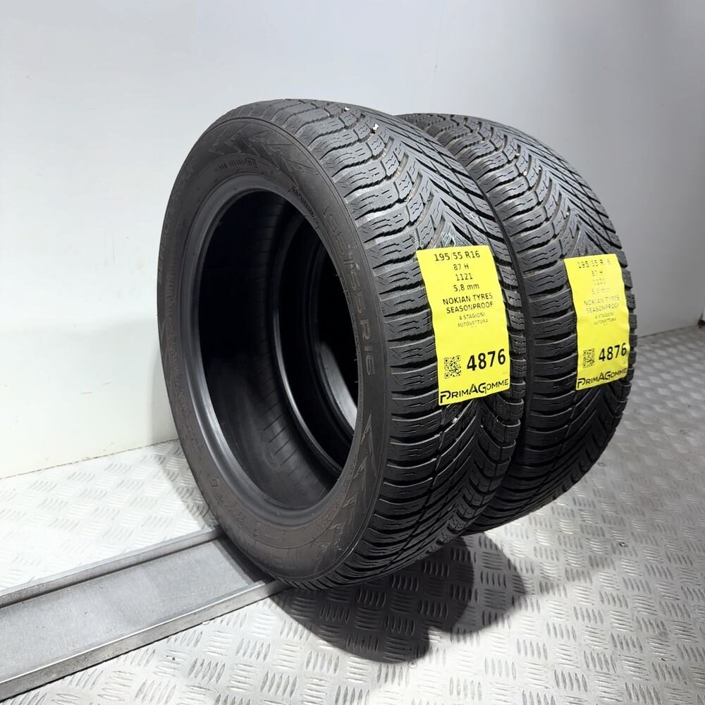 Gomme Usate 195 55 R16 87H Nokian Tyres Seasonproof 83% 4 Stagioni - immagine 5
