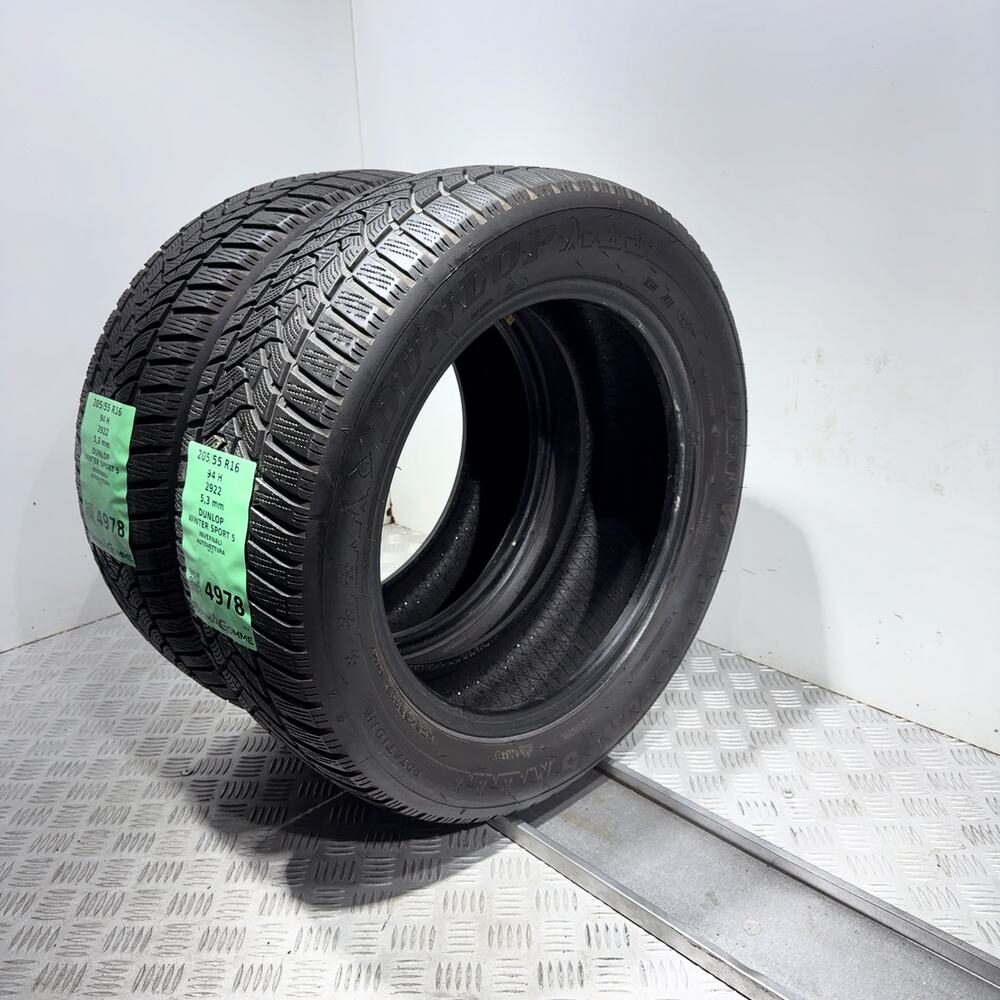 Gomme Usate 205 55 R16 94H Dunlop Winter Sport 5 76% Invernali - immagine 6