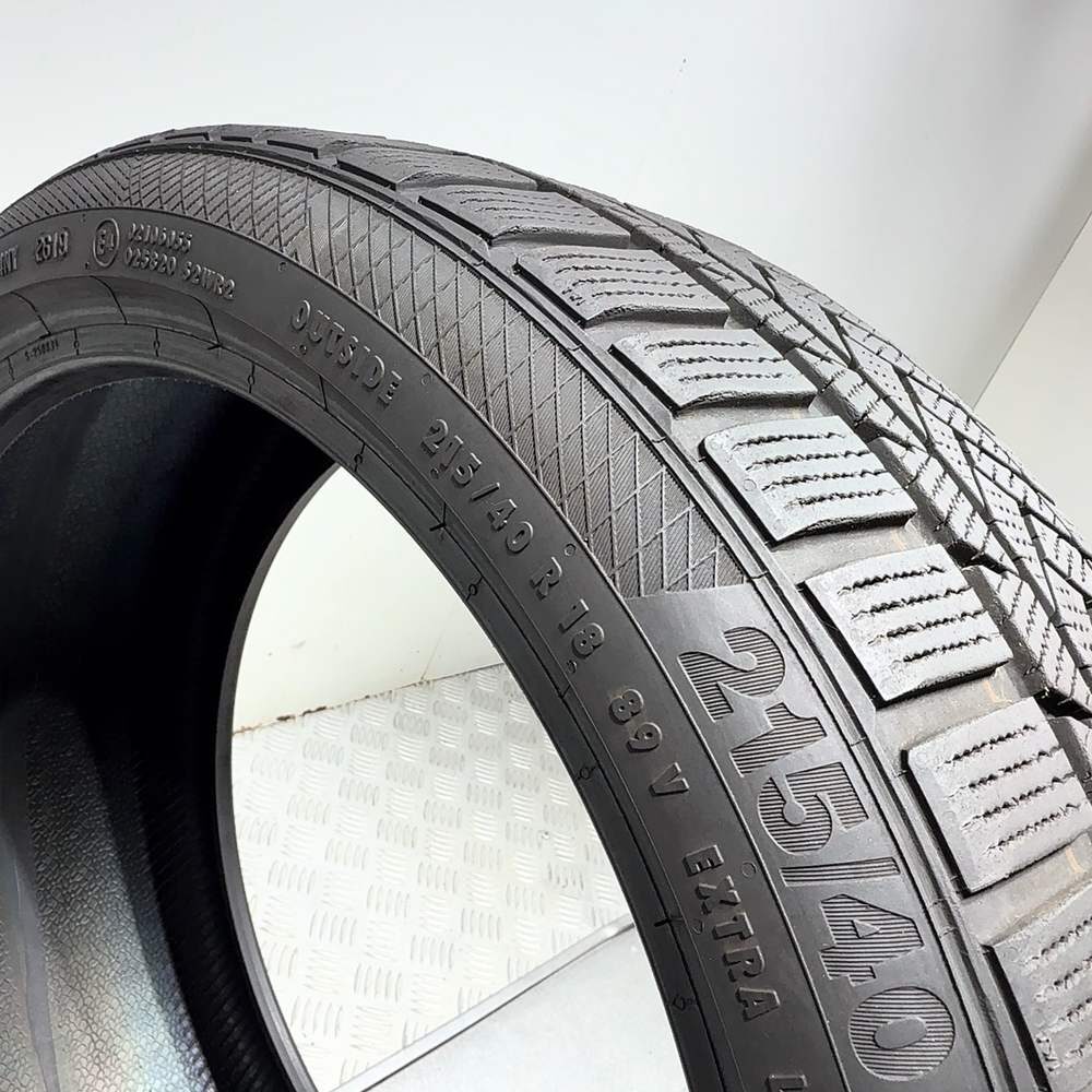Gomma Usata 215 40 R18 89V XL Continental Wintercontact TS850P 86% Invernale - immagine 6