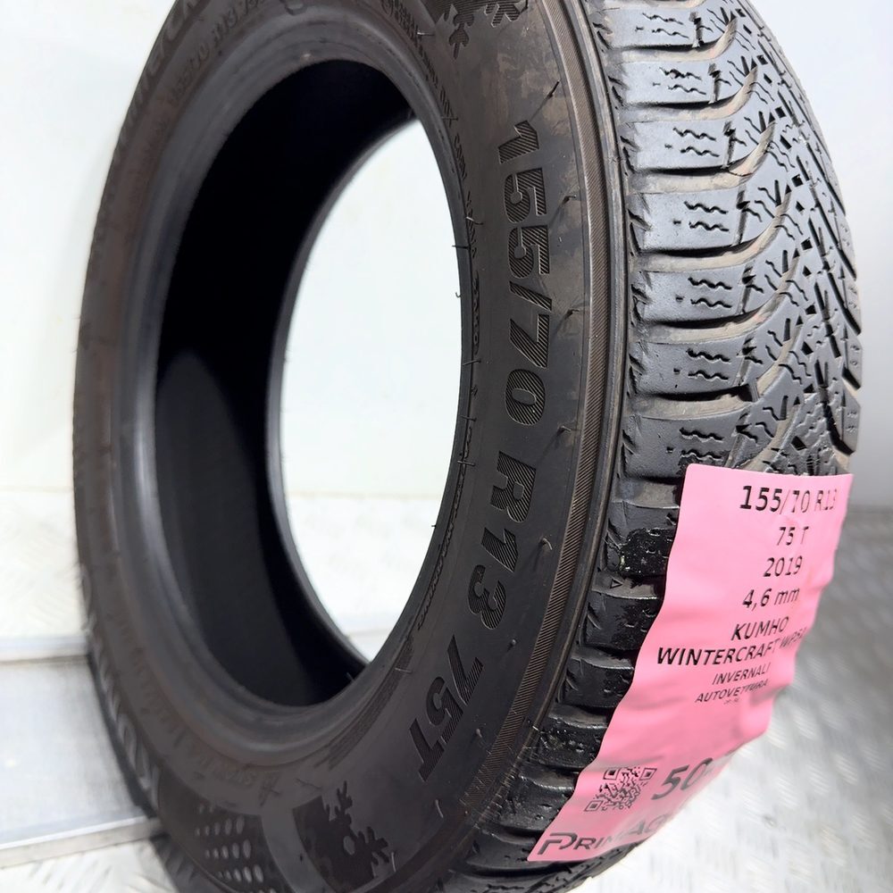 Gomma Usata 155 70 R13 75T Kumho Wintercraft WP51 Invernale - immagine 6