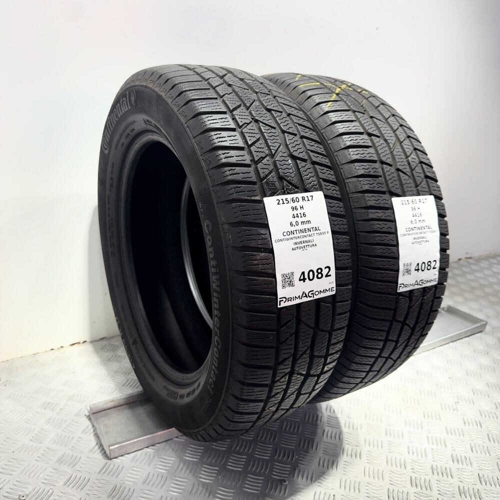 Gomme Usate 215 60 R17 96H Continental Contiwintercontact TS830 P 86% Invernali - immagine 6