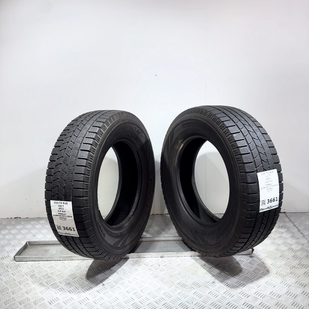 Gomme Usate 215 70 R16 100T Pirelli Scorpion Ice & Snow 71% Invernali - immagine 6