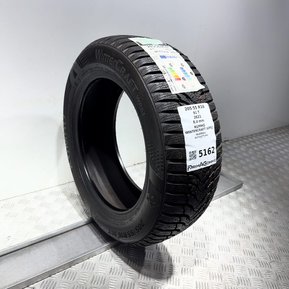 Gomma Usata 205 55 R16 91T Kumho Wintercraft WP51 98% Invernale - immagine 6
