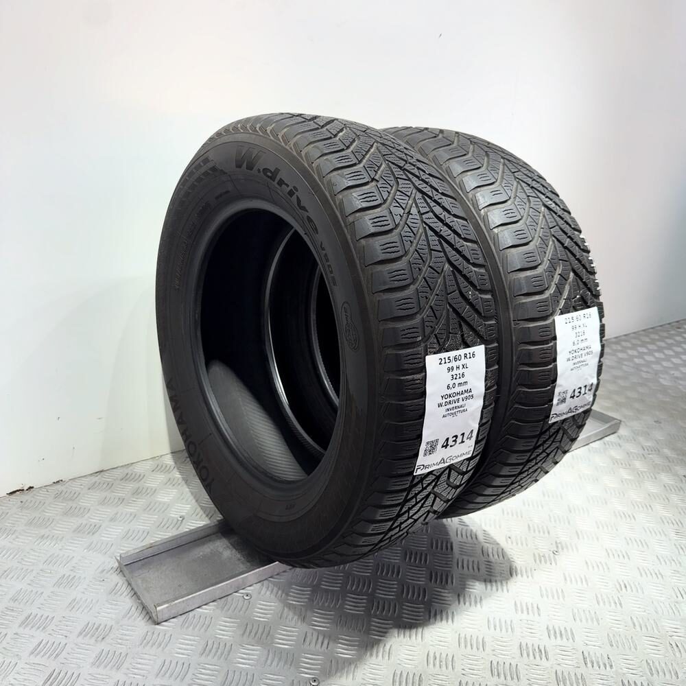 Gomme Usate 215 60 R16 99H XL Yokohama W.Drive V905 86% Invernali - immagine 6