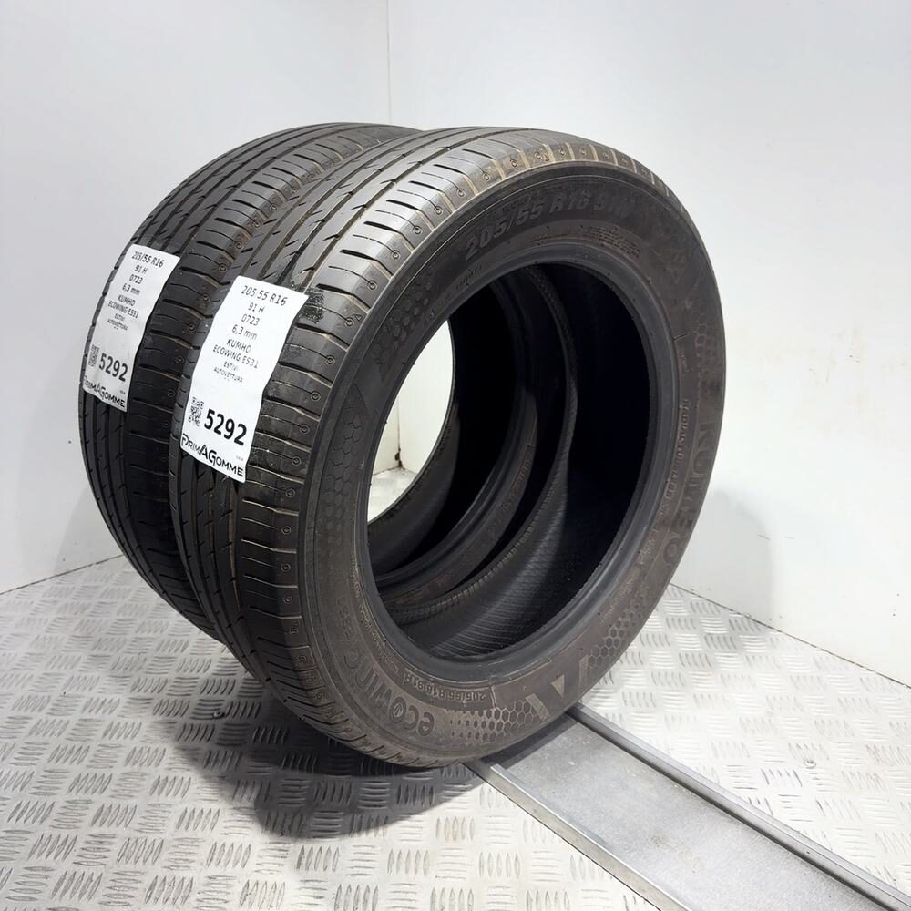 Gomme Usate 205 55 R16 91H Kumho Ecowing ES31 90% Estive - immagine 6