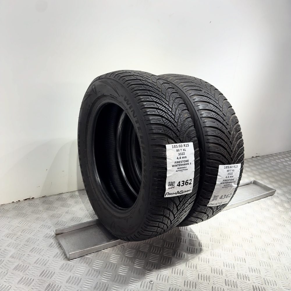 Gomme Usate 185 60 R15 88T XL Firestone Winterhawk 4 Invernali - immagine 6
