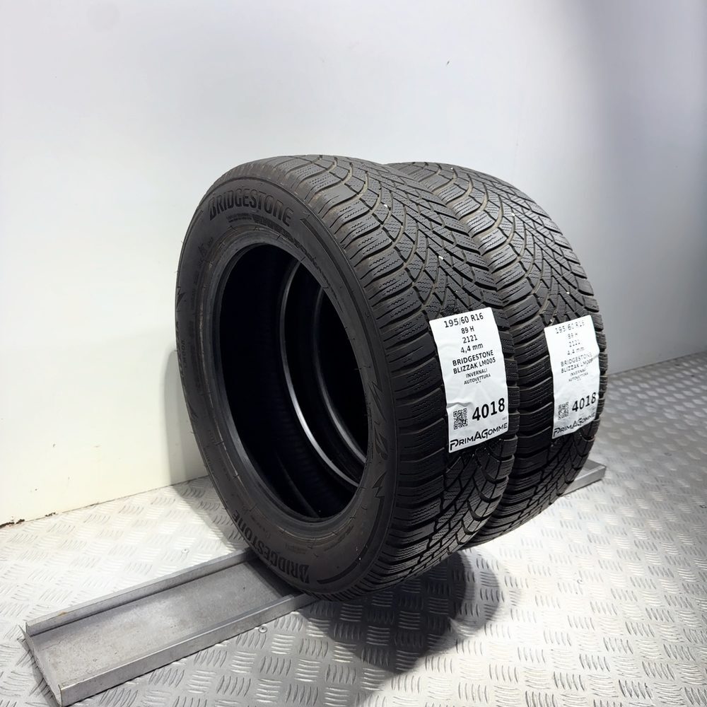 Gomme Usate 195 60 R16 89H Bridgestone Blizzak LM005 Invernali - immagine 7