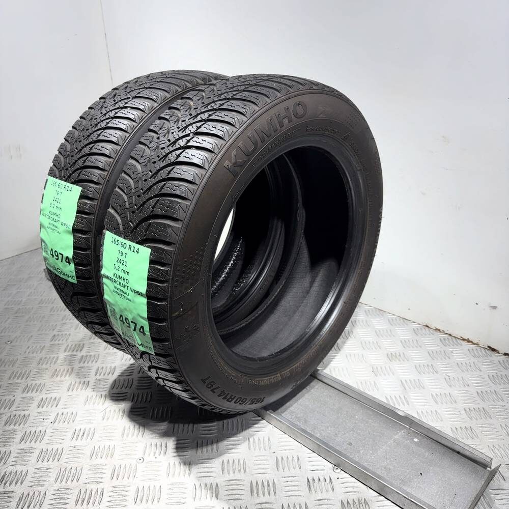 Gomme Usate 165 60 R14 79T Kumho Wintercraft WP51 74% Invernali - immagine 7