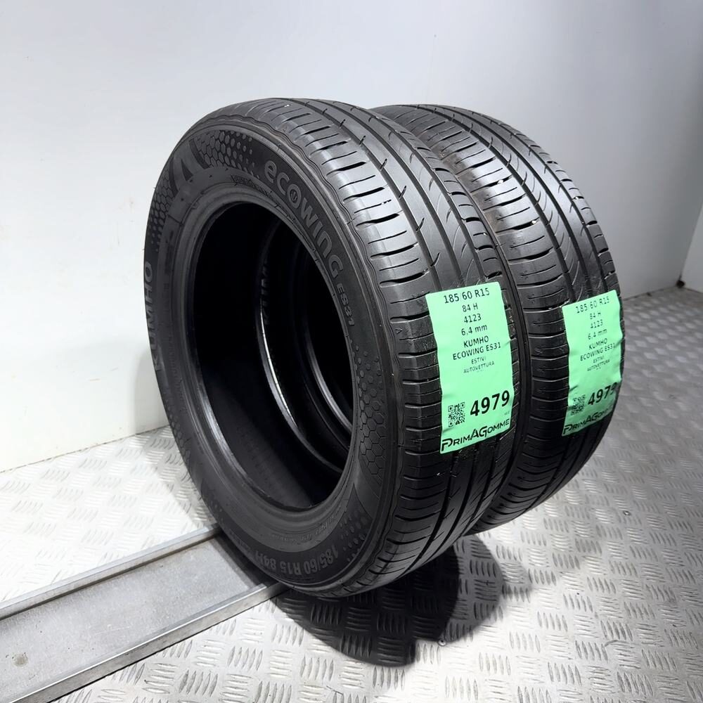 Gomme Usate 185 60 R15 84H Kumho Ecowing ES31 91% Estive - immagine 7