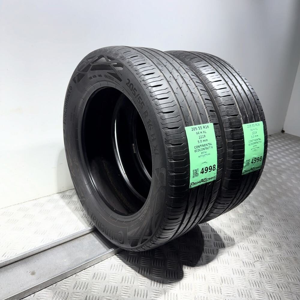 Gomme Usate 205 55 R16 94H XL Continental Ecocontact 6 71% Estive - immagine 7