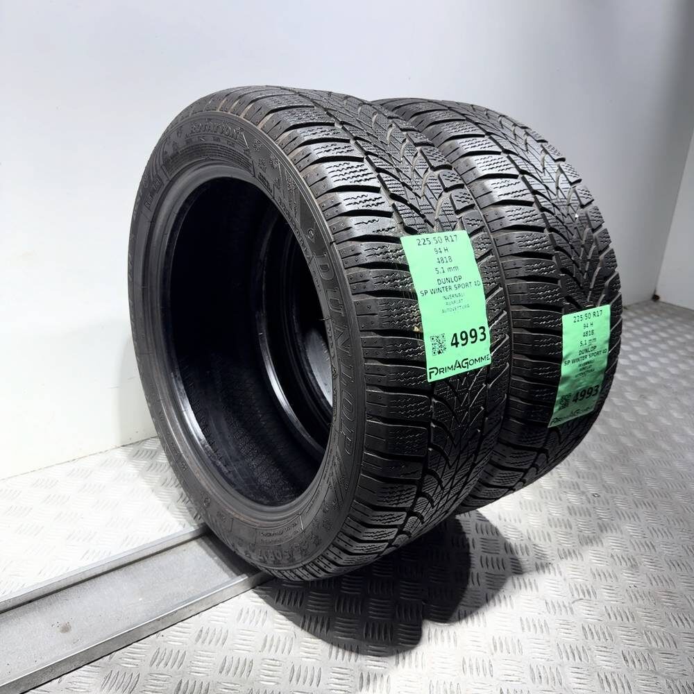 Gomme Usate 225 50 R17 94H Dunlop SP Winter Sport 4D RunFlat 73% Invernali - immagine 7