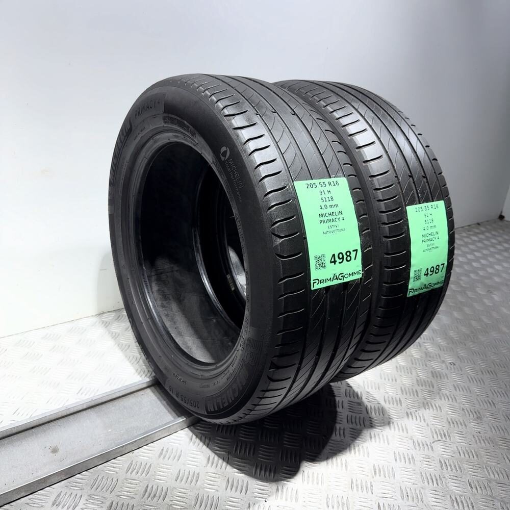 Gomme Usate 205 55 R16 91H Michelin Primacy 4 Estive - immagine 7