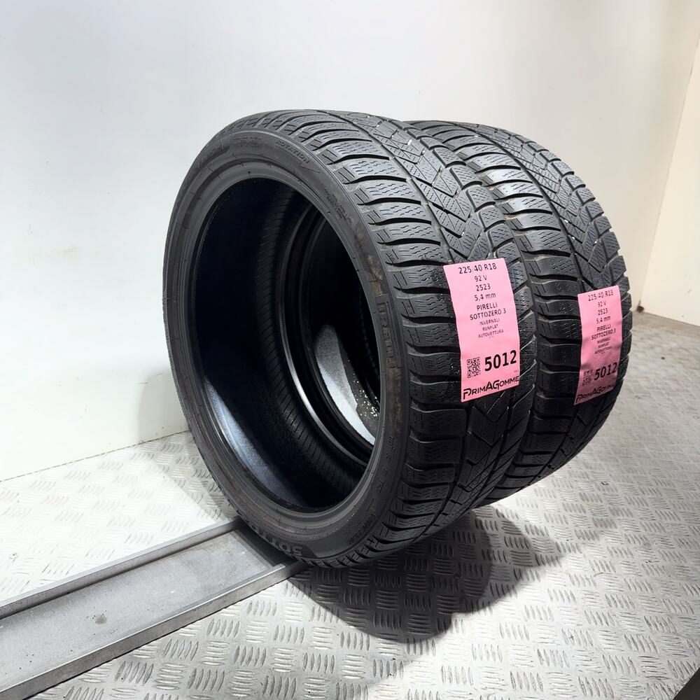 Gomme Usate 225 40 R18 92V Pirelli Sottozero 3 RunFlat 77% Invernali - immagine 7