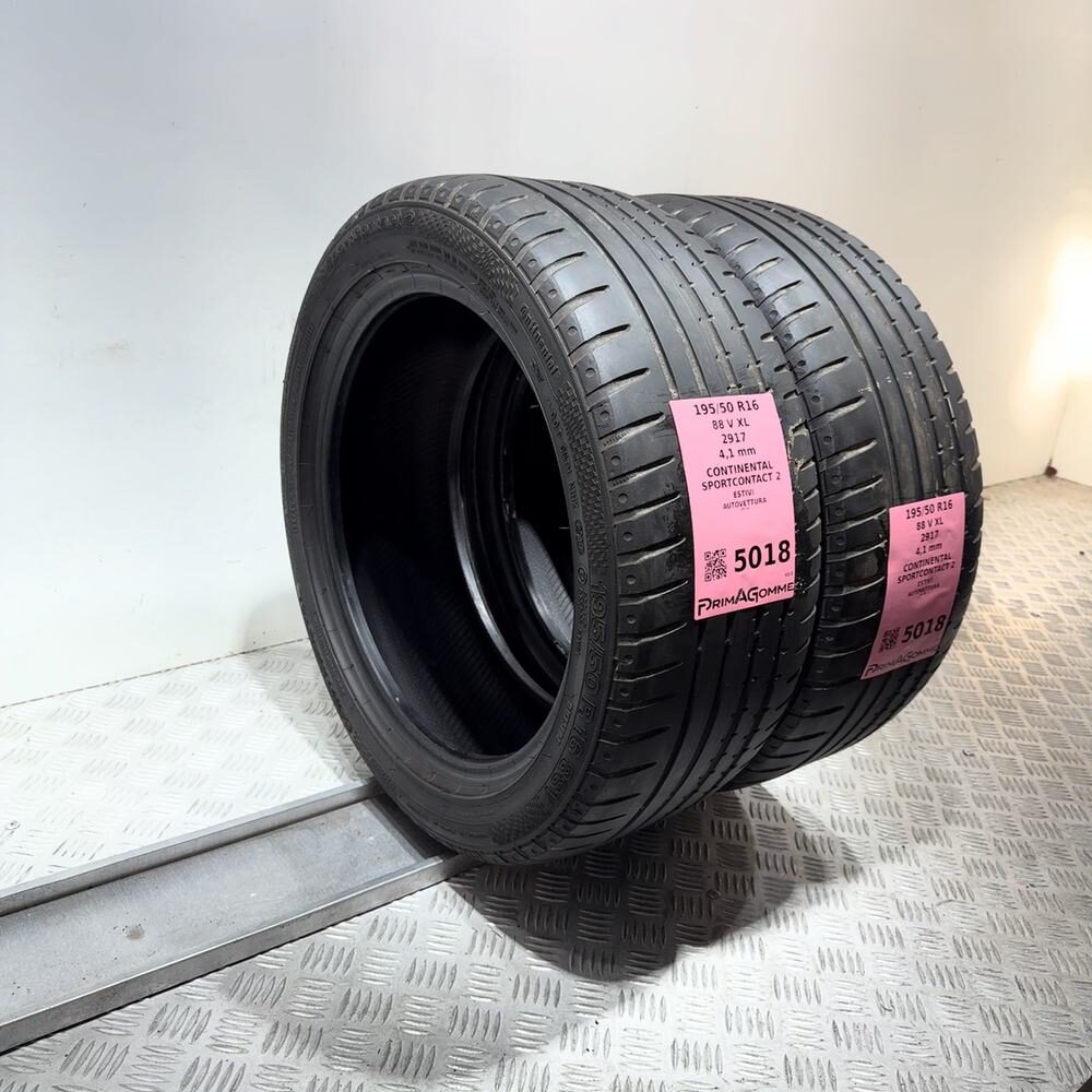 Gomme Usate 195 50 R16 88V XL Continental Sportcontact 2 Estive - immagine 7