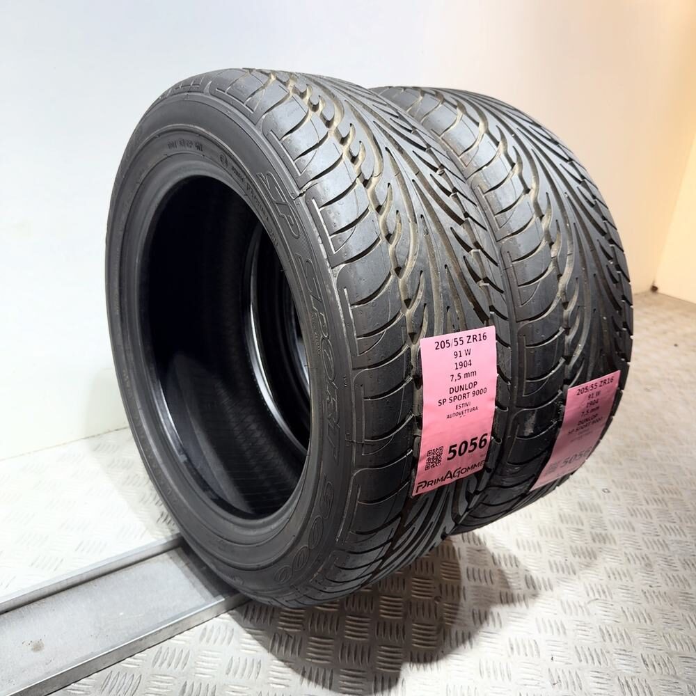 Gomme Usate 205 55 ZR16 91W Dunlop SP Sport 9000 98% Estive - immagine 7