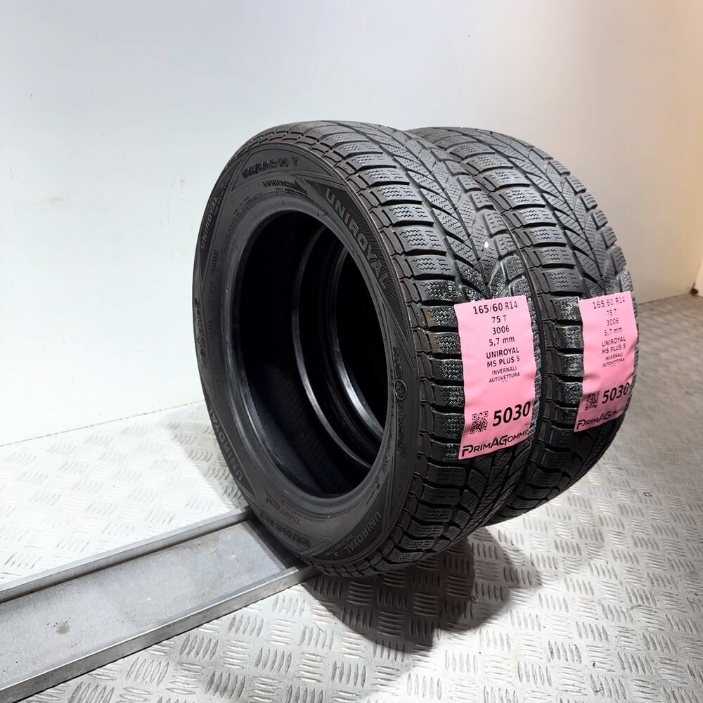 Gomme Usate 165 60 R14 75T Uniroyal MS Plus 5 81% Invernali - immagine 7