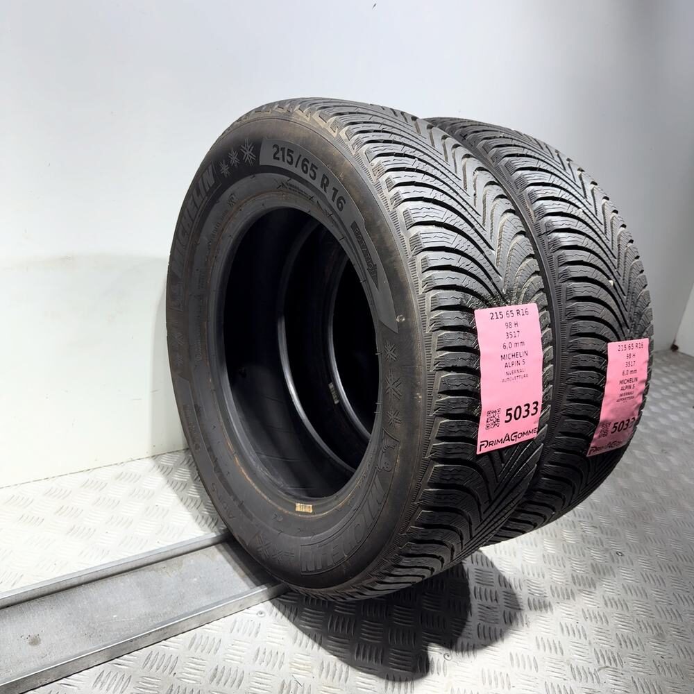 Gomme Usate 215 65 R16 98H Michelin Alpin 5 86% Invernali - immagine 7