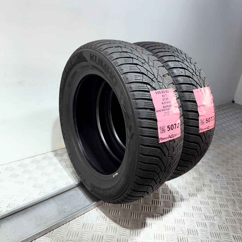 Gomme Usate 195 60 R15 88T Kumho Wintercraft WP52+ 86% Invernali - immagine 7