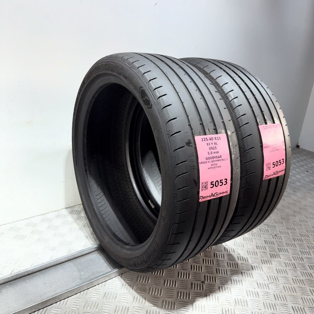 Gomme Usate 225 40 R19 93Y XL Goodyear Eagle F1 Asymmetric 5 71% Estive - immagine 7