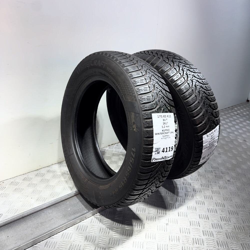 Gomme Usate 175 65 R15 84T Kumho Wintercraft WP51 74% Invernali - immagine 7