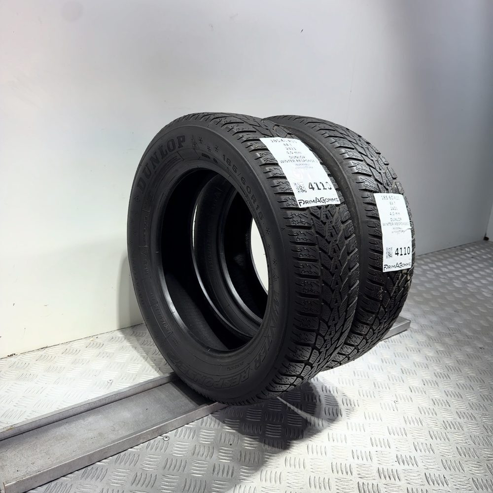 Gomme Usate 185 60 R15 84T Dunlop Winter Response 2 Invernali - immagine 7