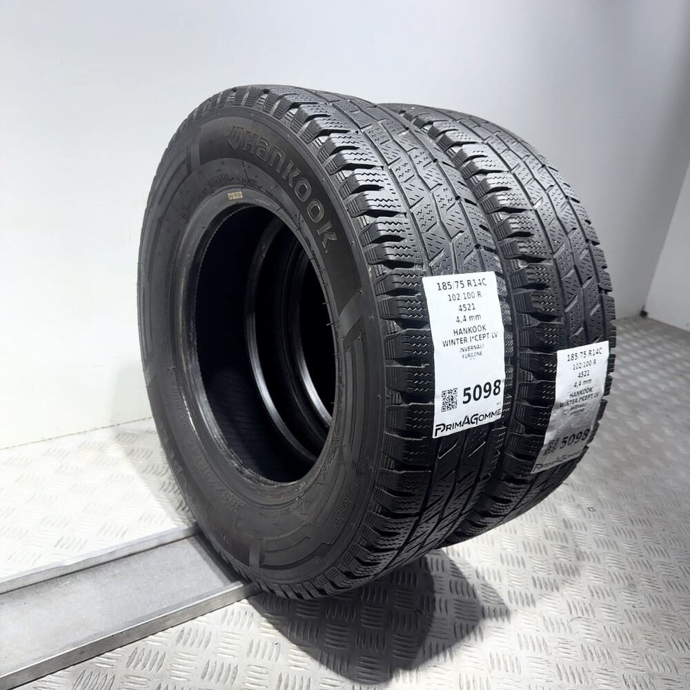 Gomme Usate 185 75 R14C 102/100R Hankook Winter I*Cept LV Invernali - immagine 7