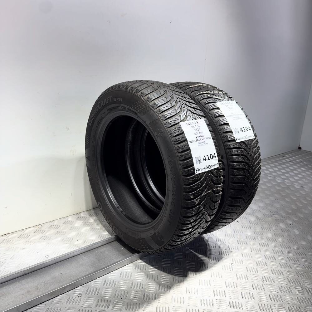 Gomme Usate 185 60 R15 88T XL Kumho Wintercraft WP51 Invernali - immagine 7
