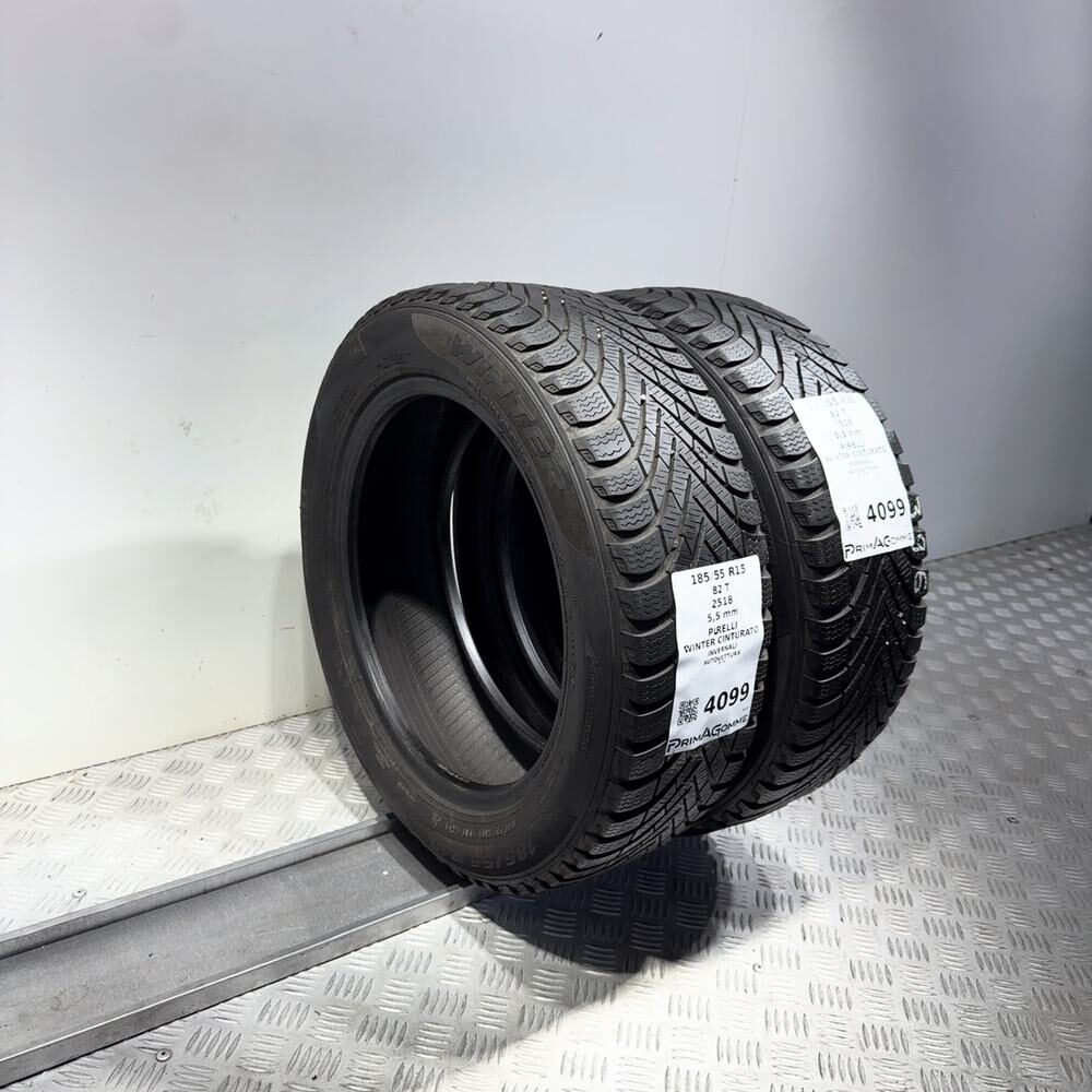 Gomme Usate 185 55 R15 82T Pirelli Winter Cinturato 79% Invernali - immagine 7