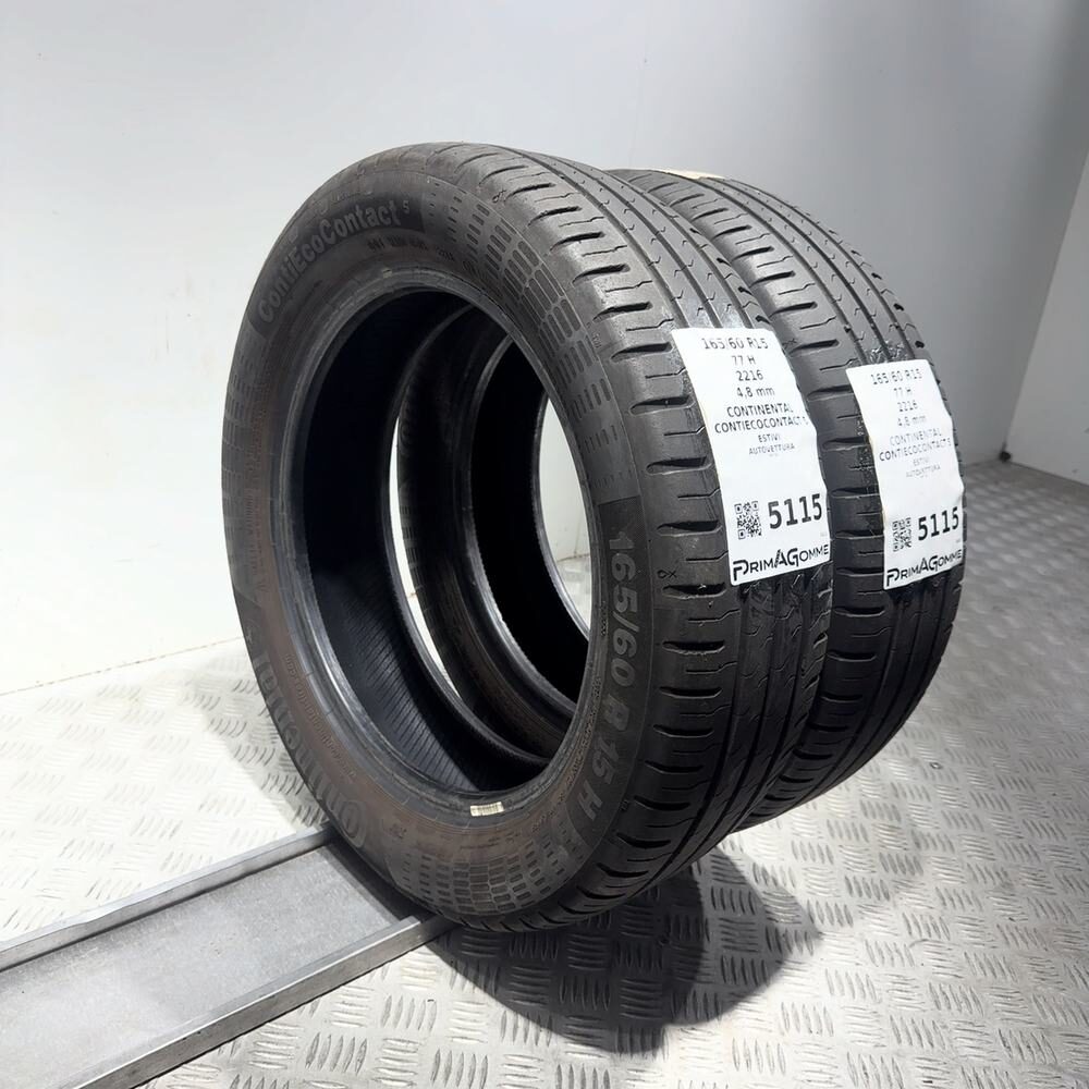 Gomme Usate 165 60 R15 77H Continental Contiecocontact 5 Estive - immagine 7