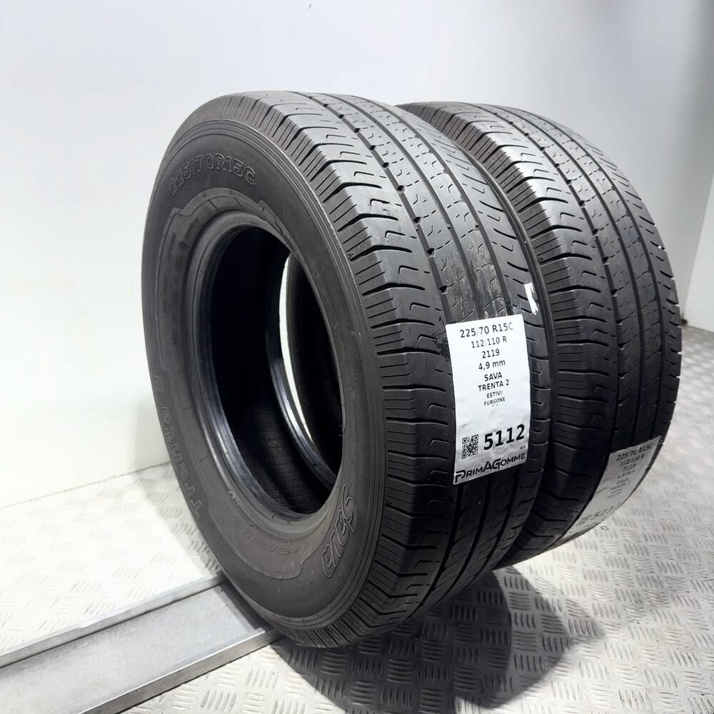 Gomme Usate 225 70 R15C 112/110R Sava Trenta 2 Estive - immagine 7