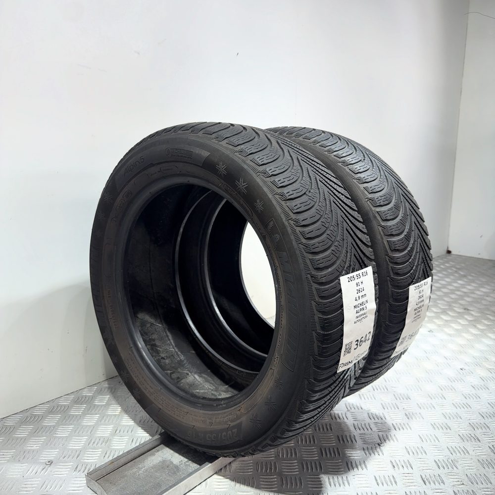 Gomme Usate 205 55 R16 91H Michelin Alpin 5 Invernali - immagine 7