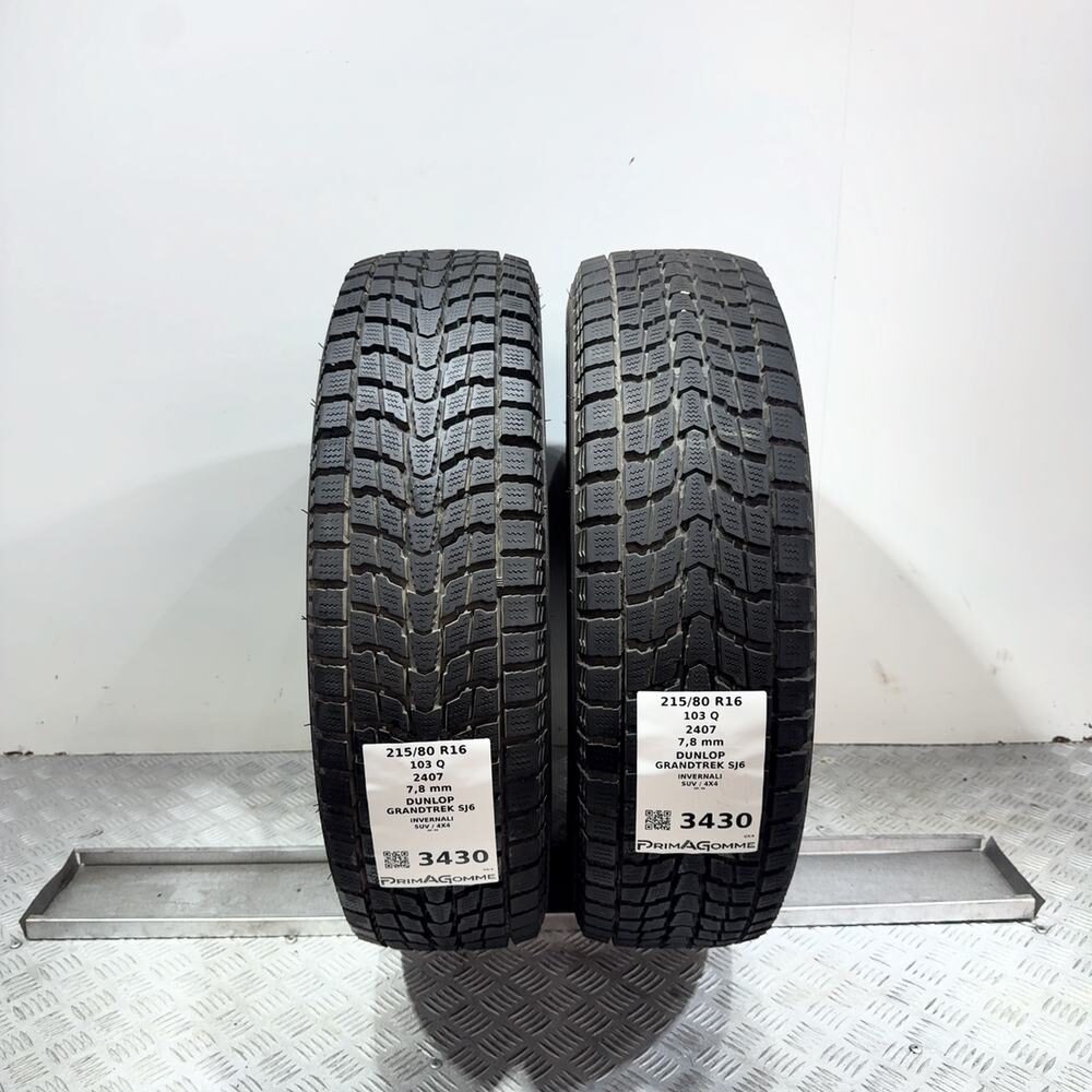 Gomme Usate 215 80 R16 103Q Dunlop Grandtrek SJ6 98% Invernali - immagine 7