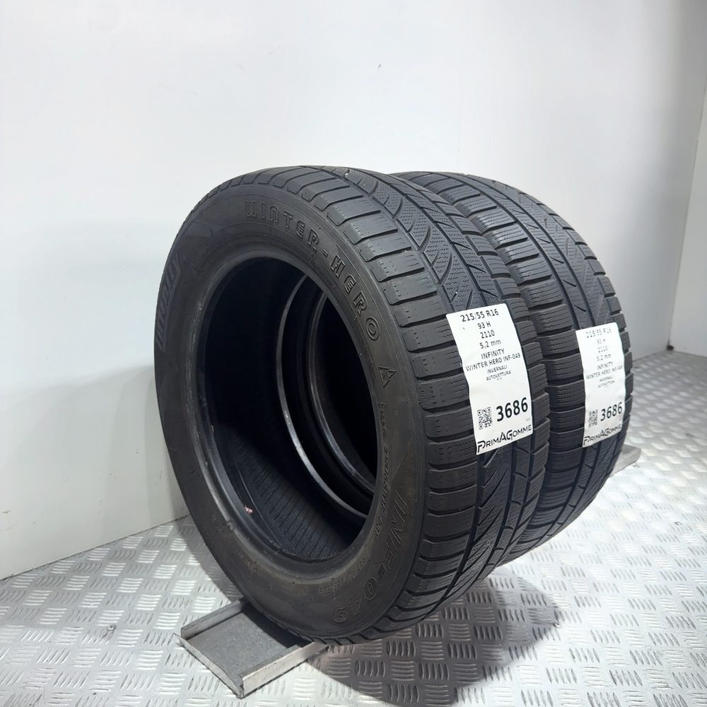 Gomme Usate 215 55 R16 93H Infinity Winter Hero Inf-049 74% Invernali - immagine 7