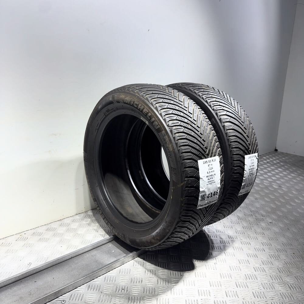 Gomme Usate 195 55 R16 87H Michelin Alpin 7 86% Invernali - immagine 7