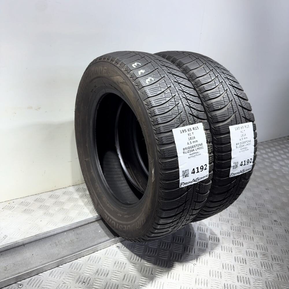 Gomme Usate 195 65 R15 91T Bridgestone Blizzak LM001 Invernali - immagine 7