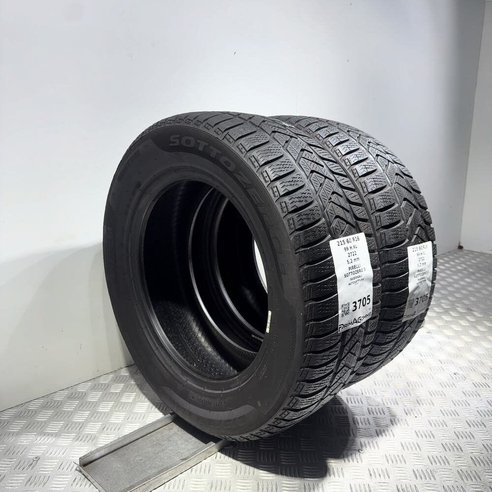 Gomme Usate 215 60 R16 99H XL Pirelli Sottozero 3 74% Invernali - immagine 7