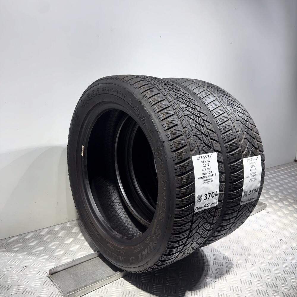 Gomme Usate 215 55 R17 98V XL Dunlop Winter Sport 5 Invernali - immagine 7