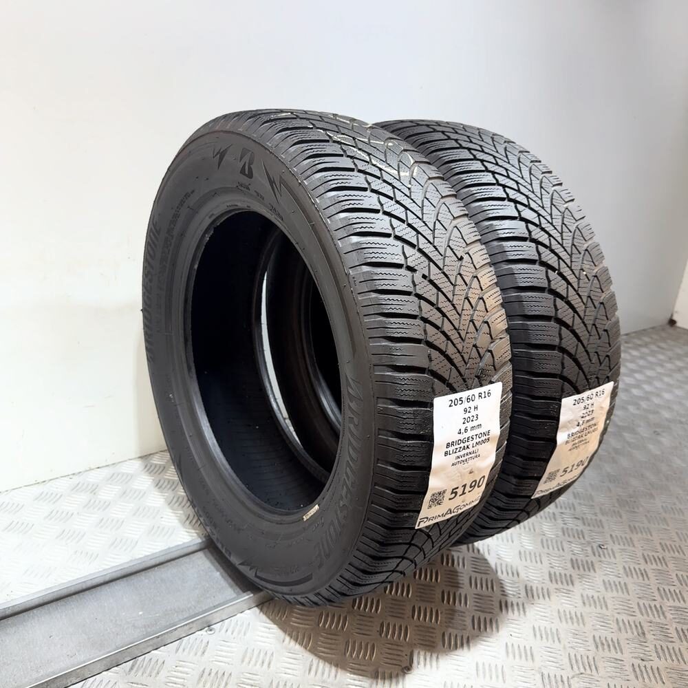 Gomme Usate 205 60 R16 92H Bridgestone Blizzak LM005 Invernali - immagine 7