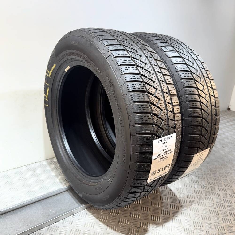 Gomme Usate 225 60 R17 99H Continental Wintercontact TS 850P Invernali - immagine 7