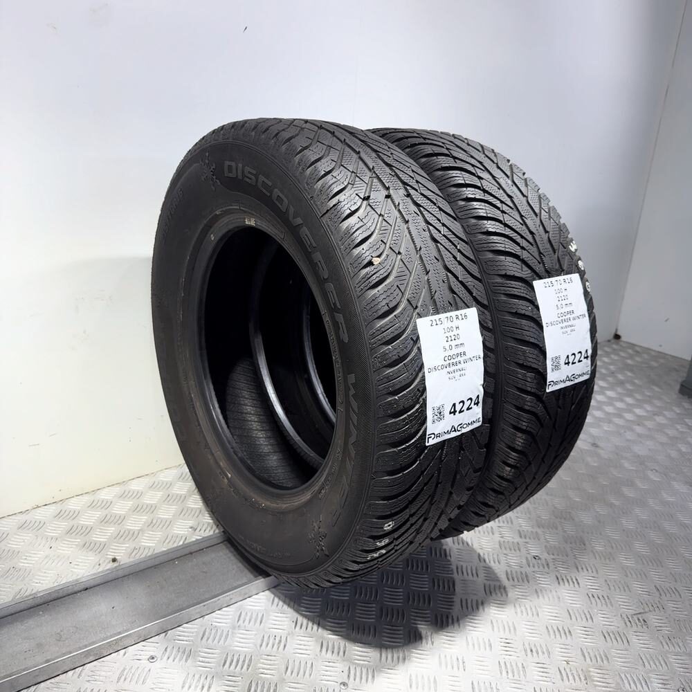 Gomme Usate 215 70 R16 100H Cooper Discoverer Winter 71% Invernali - immagine 7