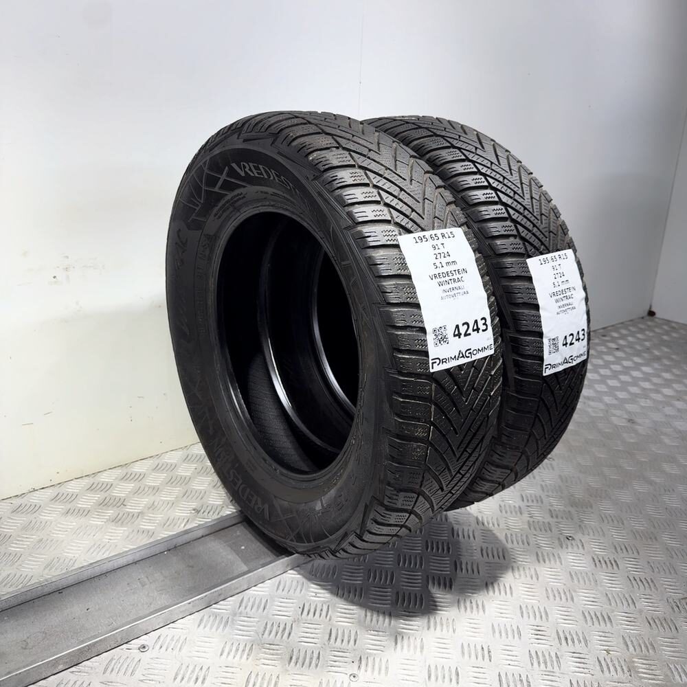 Gomme Usate 195 65 R15 91T Vredestein Wintrac 73% Invernali - immagine 7