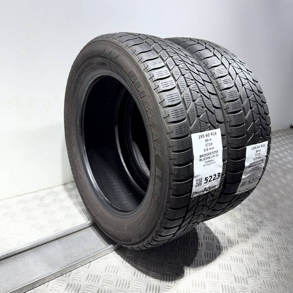 Gomme Usate 195 60 R16 89H Bridgestone Blizzak LM-25 71% Invernali - immagine 7